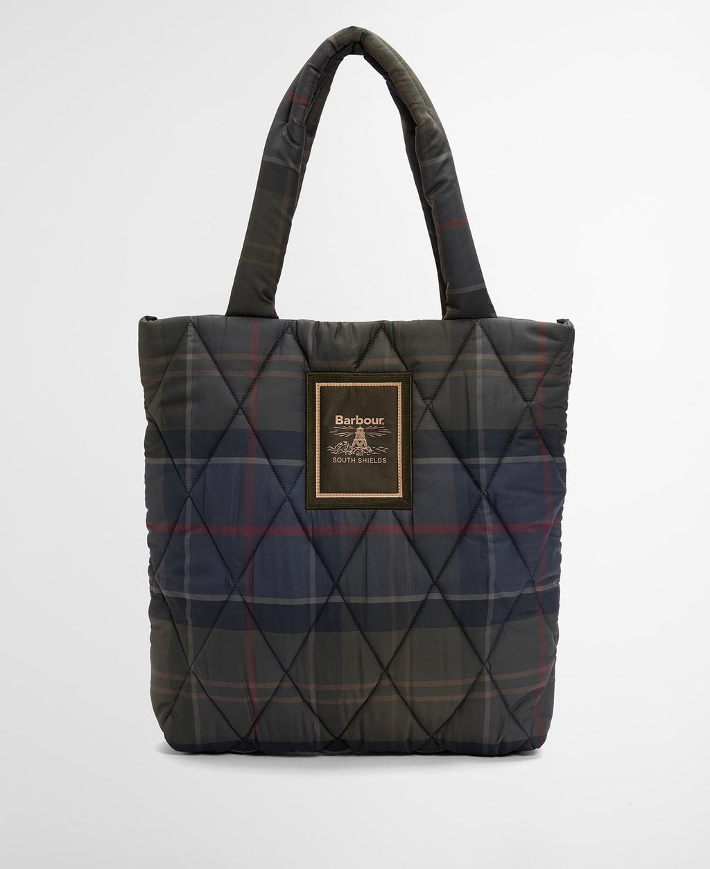 Barbour Tartan Arlene Quilted Tote Bag