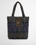 Barbour Tartan Arlene Quilted Tote Bag