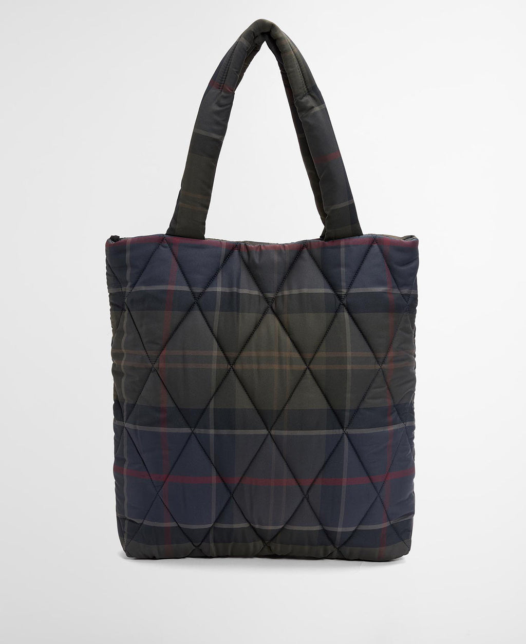 Barbour Tartan Arlene Quilted Tote Bag