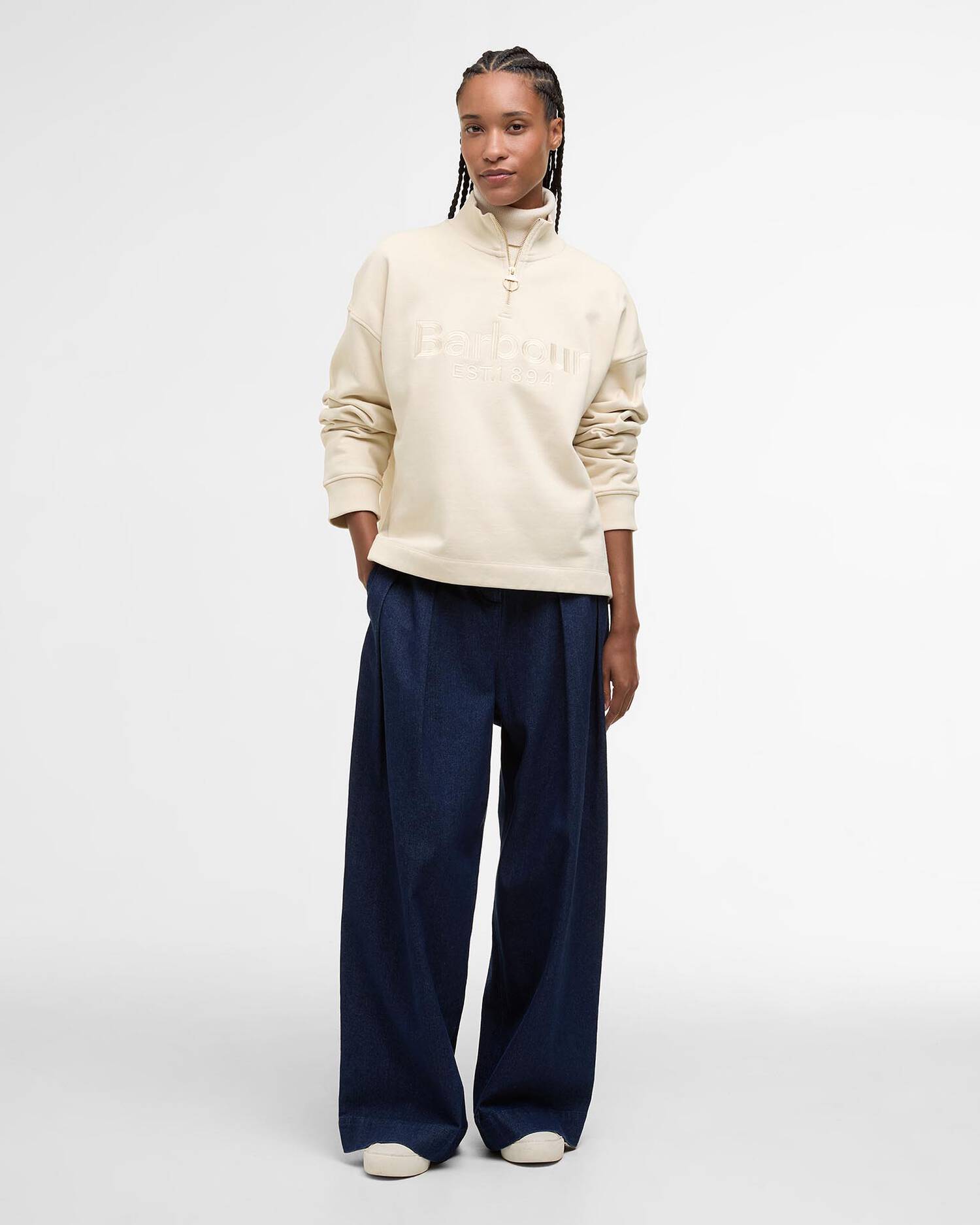 Barbour Sara Half Zip Sweatshirt
