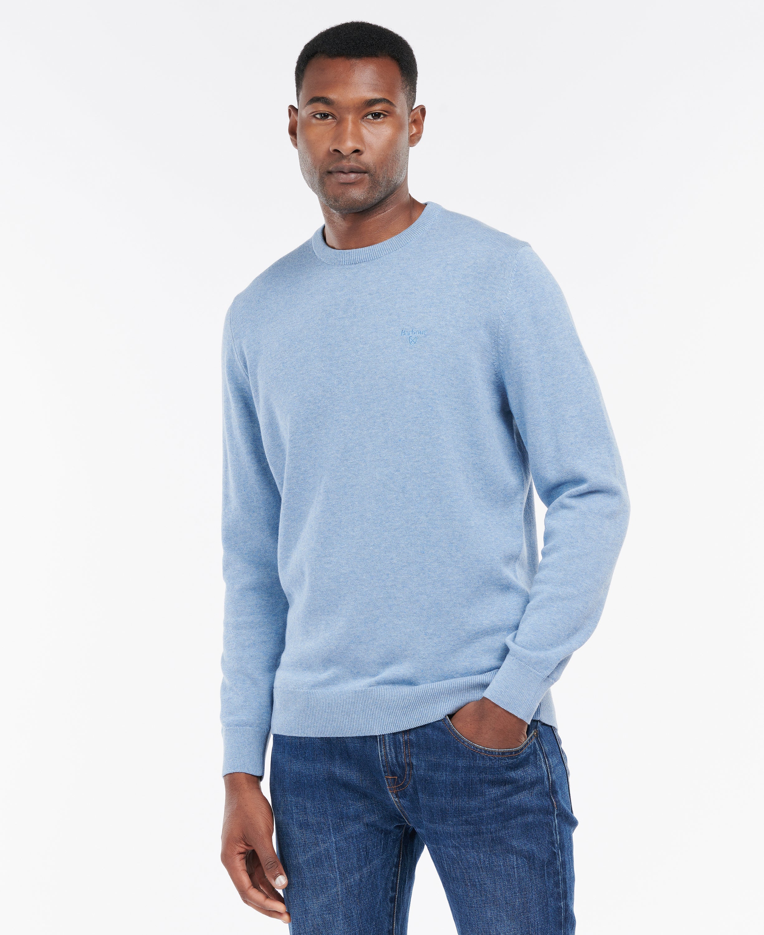 Barbour Pima Cotton Crew Neck Sweater