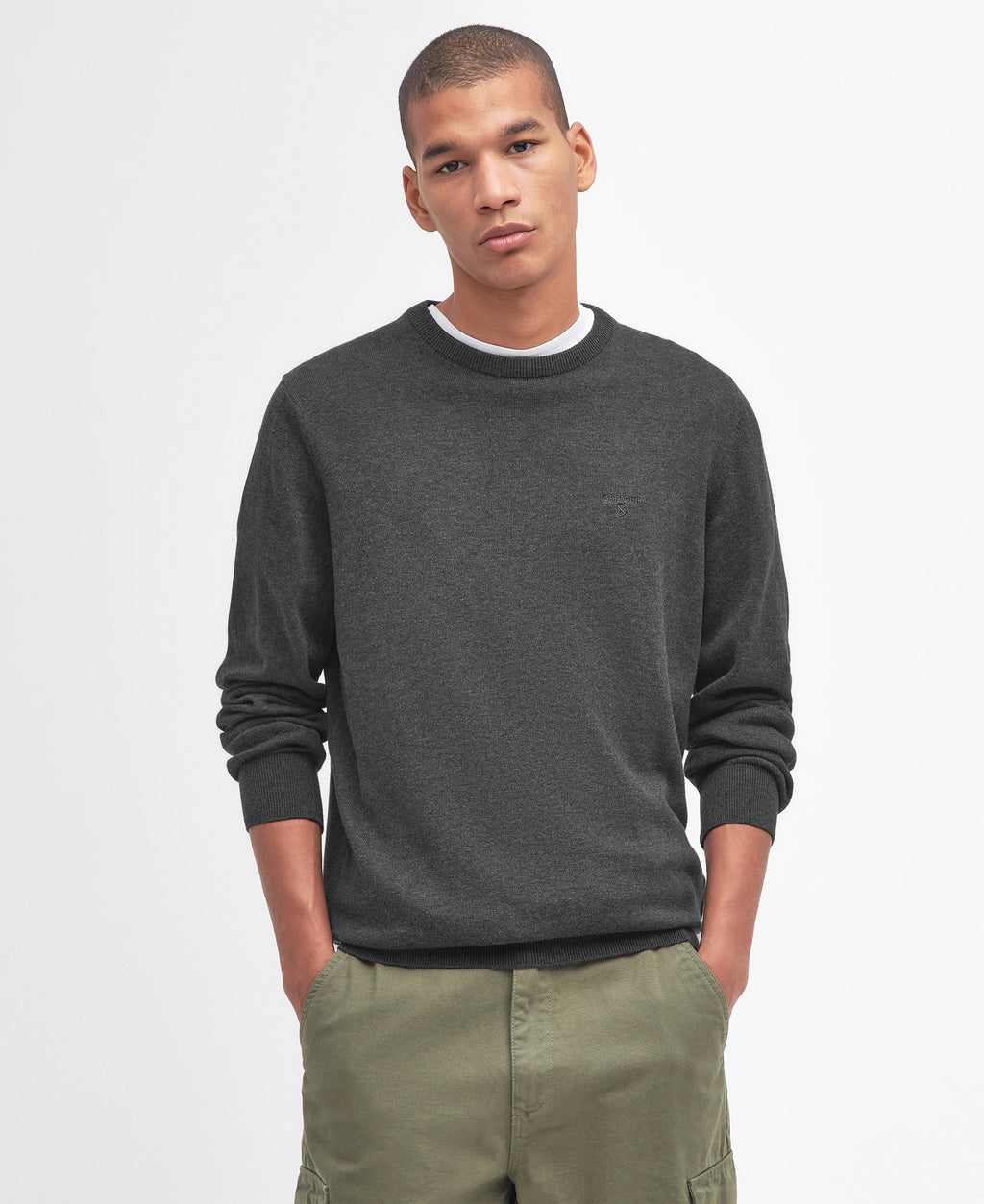 Barbour Pima Cotton Crew Neck Sweater