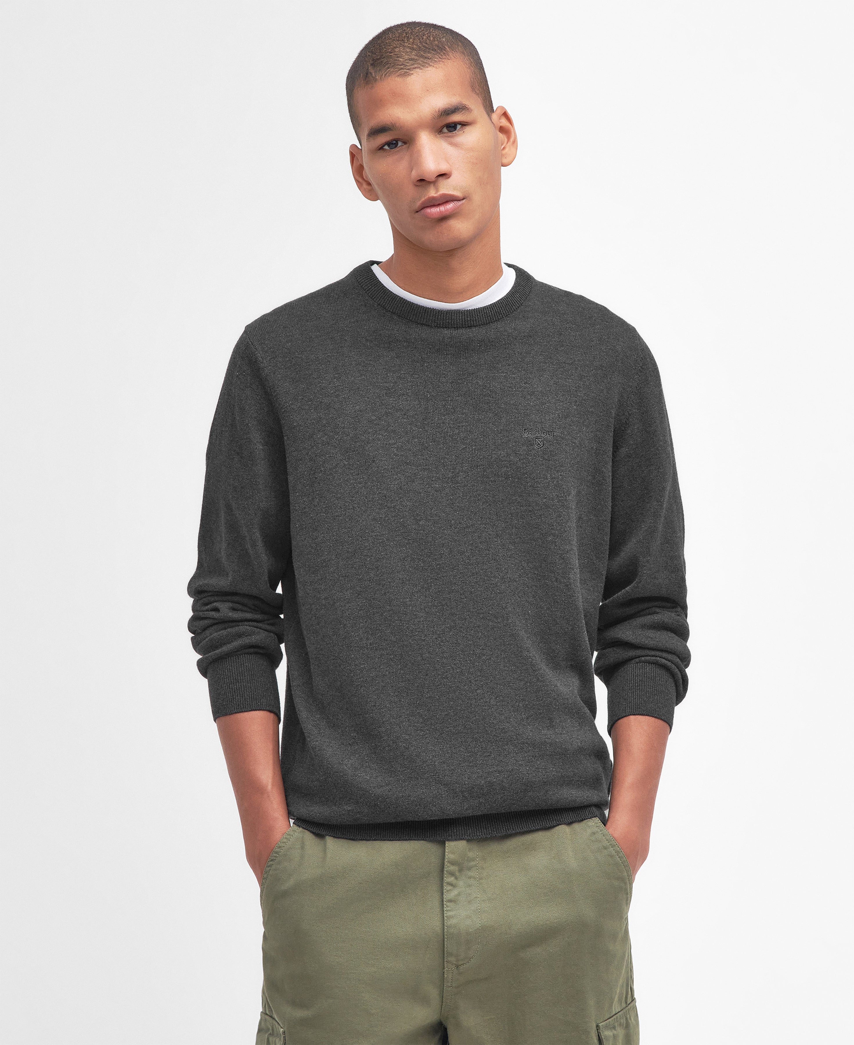 Barbour Pima Cotton Crew Neck Sweater