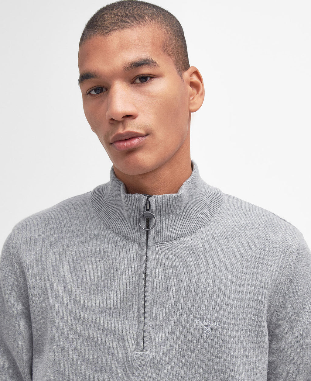 Barbour Cotton Half Zip Knitted Jumper