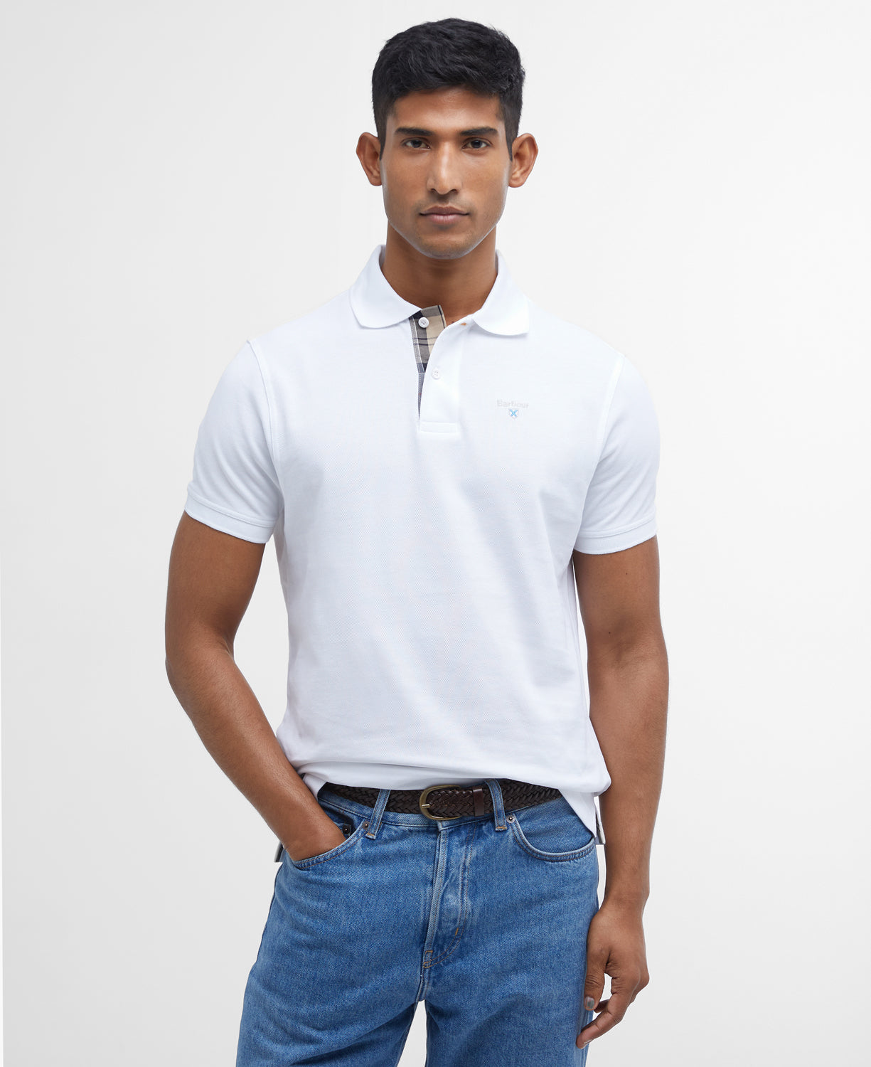 Barbour Tartan Pique Tailored Polo Shirt